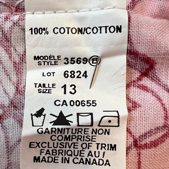 🌸Reitman's White Floral Sundress 100% Cotton Size 13 🌸 - Picture 8 of 11